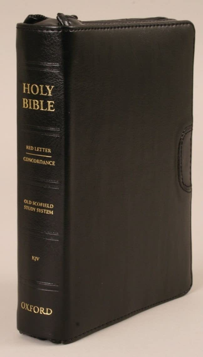 KJV, The Old Scofield Study Bible, Black Compact with Zipper