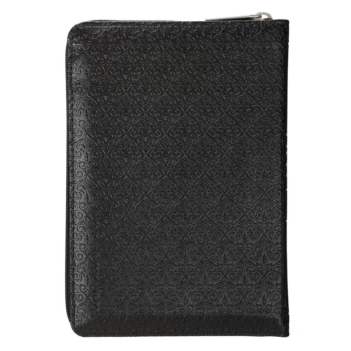 King James Version, Black Faux Leather Compact Bible with Zippered Closure