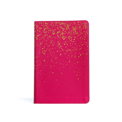 KJV Kids Bible, Pink Glitter LeatherTouch, Red Letter