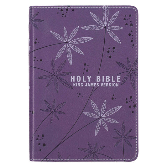 King James Version, Purple Faux Leather Compact Bible