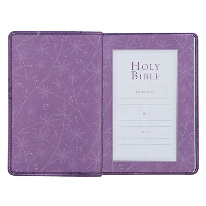 King James Version, Purple Faux Leather Compact Bible