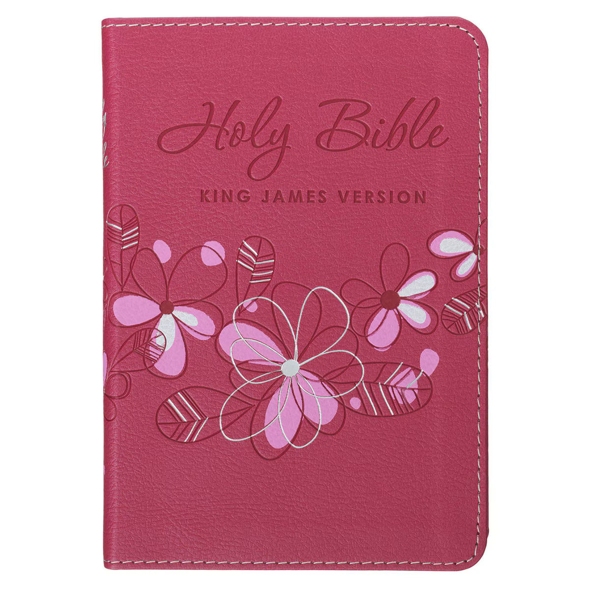 King James Version, Pink Faux Leather Compact Bible