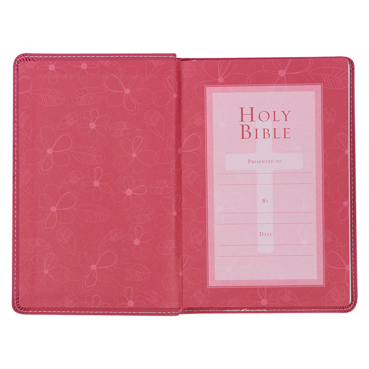 King James Version, Pink Faux Leather Compact Bible