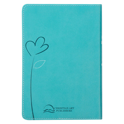 King James Version, Turquoise Faux Leather Compact Bible