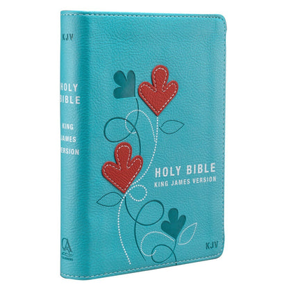 King James Version, Turquoise Faux Leather Compact Bible