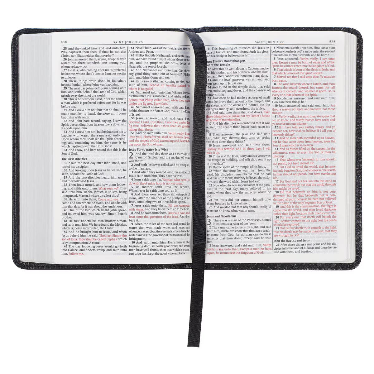 King James Version, Black Faux Leather Pocket Bible