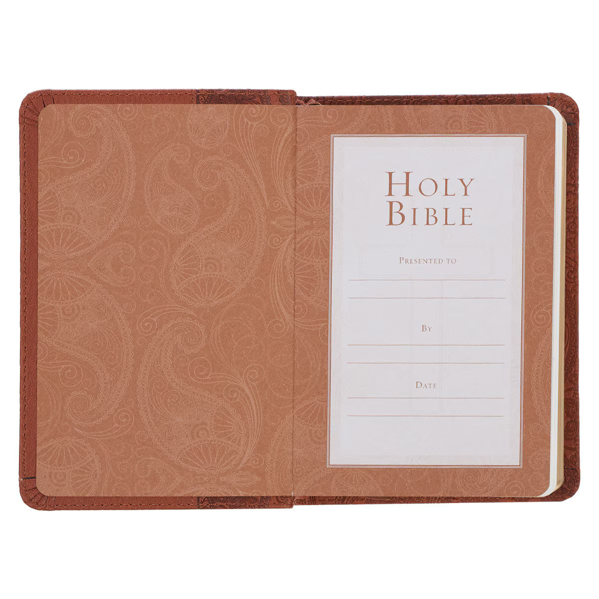 King James Version, Toffee Brown Faux Leather Pocket Bible