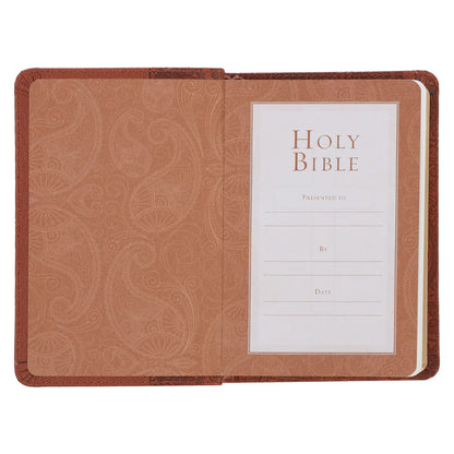 King James Version, Toffee Brown Faux Leather Pocket Bible