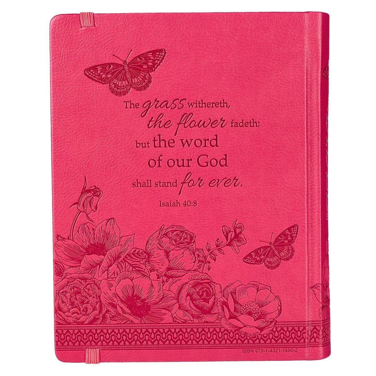 King James Version, Bright Pink Faux Leather Hardcover, My Creative Bible