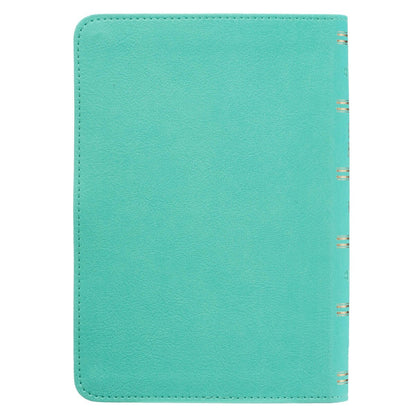 King James Version, Robin’s-egg Blue Faux Leather Large Print Compact Bible