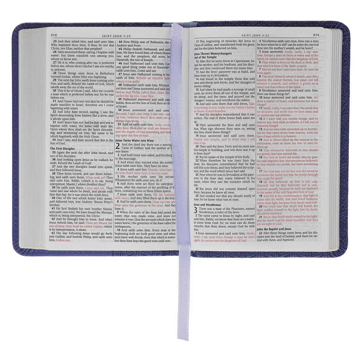 King James Version, Purple Faux Leather Pocket Bible