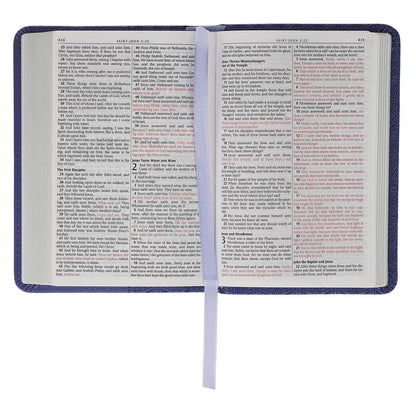 King James Version, Purple Faux Leather Pocket Bible