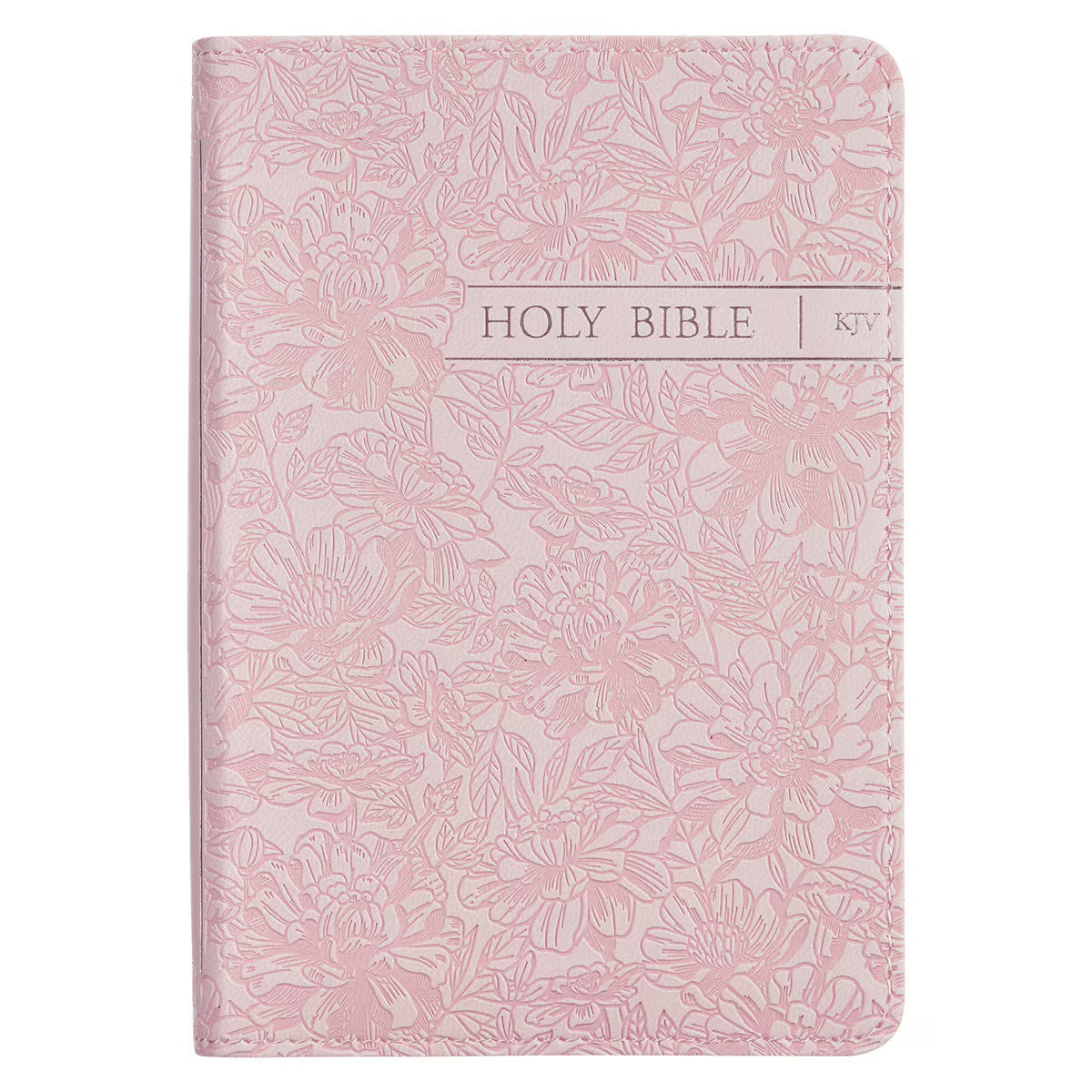 King James Version, Blush Rose Faux Leather Floral Pocket Bible