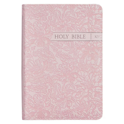 King James Version, Blush Rose Faux Leather Floral Pocket Bible