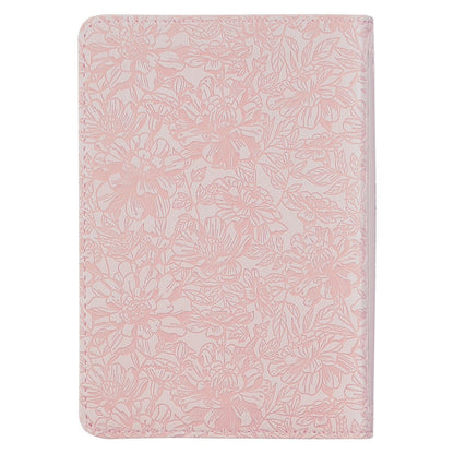 King James Version, Blush Rose Faux Leather Floral Pocket Bible